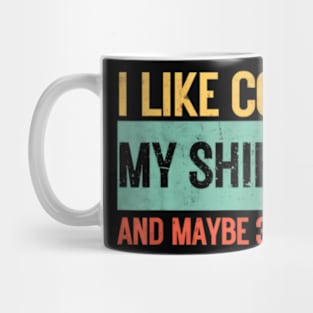 Shih Tzu Dog Owner Coffee  I Like Coffee dad 3 People Mug